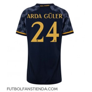 Real Madrid Arda Guler #24 Segunda Equipación Mujer 2023-24 Manga Corta